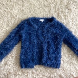 3 Pommes Toddler Faux Fur Cardigan